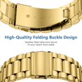 thumbnail image 3 of Correa de reloj Lerobo de metal para Apple Watch Series 9 de 45 mm, 3 of 7