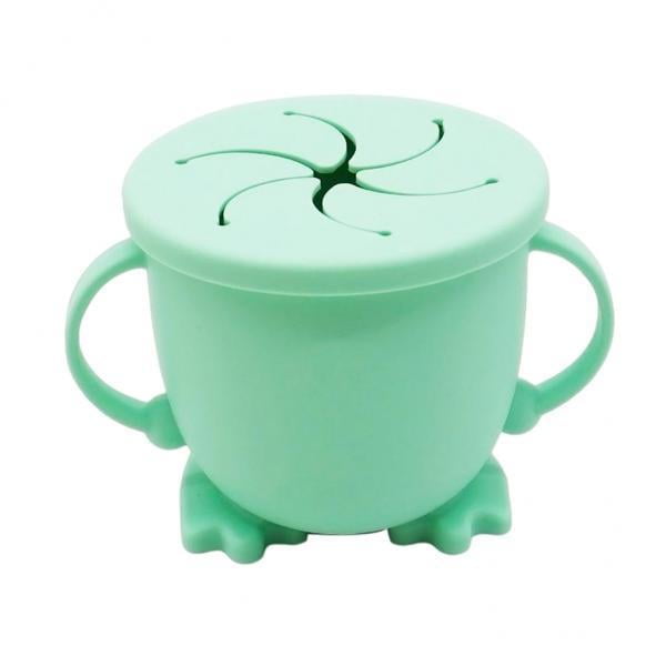 Comedero para bocadillos,Cuenco de silicona con asas para guardar bocadillos de bebé,Tazón de comida para bebés,150 ml,para aprender ,Vasos de silicona aptos para uso alimentario para