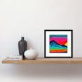 thumbnail image 2 of Mt Everest Himalayan Mountains Striking Psychedelic Sunset Square Wooden Framed Wall Art Print Picture 8X8 Inch, 2 of 4