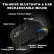 thumbnail image 2 of Mouse inalámbrico ITAWEY tri-modo Bluetooth 3200 DPI con LED, 2 of 8