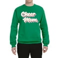thumbnail image 2 of Wild Bobby Retro Cheer Mom Girl Sports Unisex Crewneck Graphic Sweatshirt, Kelly, XX-Large, 2 of 5
