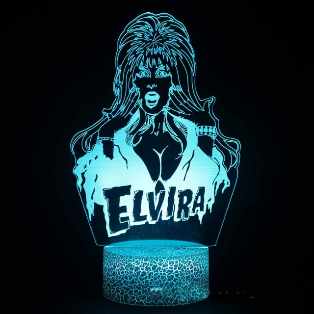 Lámpara nocturna Elviras Anime Decor 3D Illusion con USB