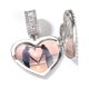 thumbnail image 1 of Colgante de marco de medallón de foto personalizado con forma de corazón de The BLING KING, grabado de nombre, joyería de memoria de moda para pareja, regalo del Día de San Valentín, 1 of 4