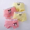 thumbnail image 4 of Anime Kawaii Sanrios Kuromi 4Pcs Kids Underwear Cotton Girl Boxer Antibacterial Shorts Baby Briefs Breathable Toddler Underpants, 4 of 9