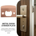 thumbnail image 3 of OULII 4 Pcs Stainless Steel Door Lock Strike Plate Security Enhancement Practical Design, 3 of 8