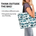 thumbnail image 2 of Ratiio Modern Furniture Print Reusable Grocery Bags - Washable, Foldable, Packable Tote, Large Handles, Heavy Duty, Zippered Top Pouch, 2 of 7