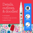 thumbnail image 3 of Apple Barrel Multi-Surface Oil-Based Paint Pens, Medium Tip, Blue, 3 of 13