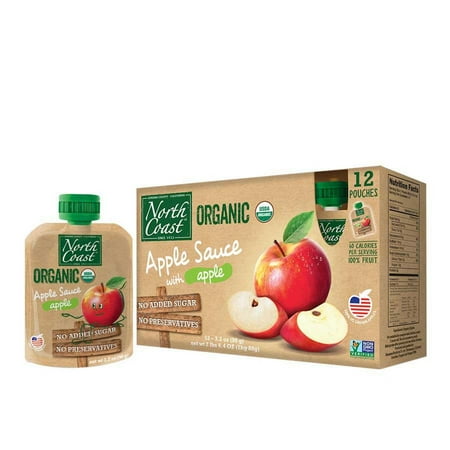 North Coast Organic Applesauce Pouches 12-3.2oz