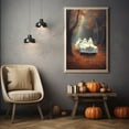 thumbnail image 3 of Ghosts In The Fall Woods In A Car Poster, Halloween Autumn Poster, Art Oil Painting, Haunting Ghost, Halloween Decor, Print Wall Art, 3 of 7