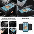 thumbnail image 5 of Jeiento Capybara 12 PCS Car Seat Covers Front Seat Covers Set with Steering Wheel Cover Safe Belt Pad Armrest Pad Coasters Trash Can Rearview Mirror Cover Keychain Air Vent Bag Auto Decor, 5 of 7