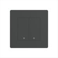 thumbnail image 1 of Interruptor de Luz Inteligente Tuya WiFi, Interruptor de Atenuación de 2 Bandas, Control Remoto por Aplicación Smart Life, Funciona con , Gris, 1 of 5