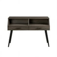 thumbnail image 3 of 44" Contemporary 2-Drawer Wood Entry Table - Slate Gray / Black, 3 of 5