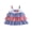 Sky Blue, variant on BemeyourBBs Toddler Baby Girl 4th of July Dress Little Baby Girl Patriot Independence Day Summer Dress Casual Red White Blue Plaid I Love USA Tiered Dress Beach Party Holiday Derss Clothes