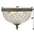 thumbnail image 2 of Crystorama Lighting - Two Light Ceiling Mount - Ceiling Mount - Cortland Flush, 2 of 8