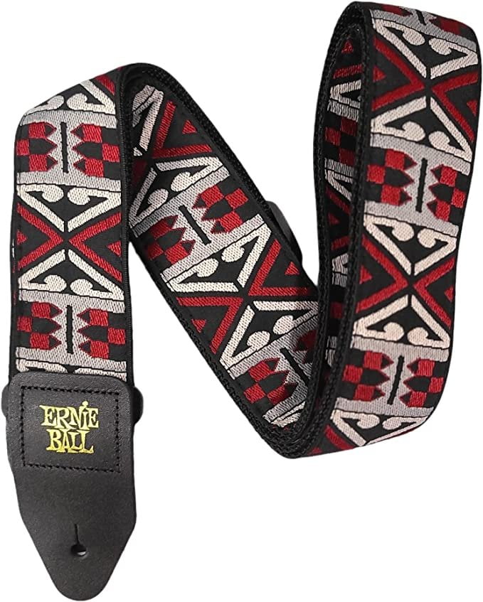 Ernie Ball Classic Jacquard Guitar Strap/Bass Strap - Cinnamon Needlepoint