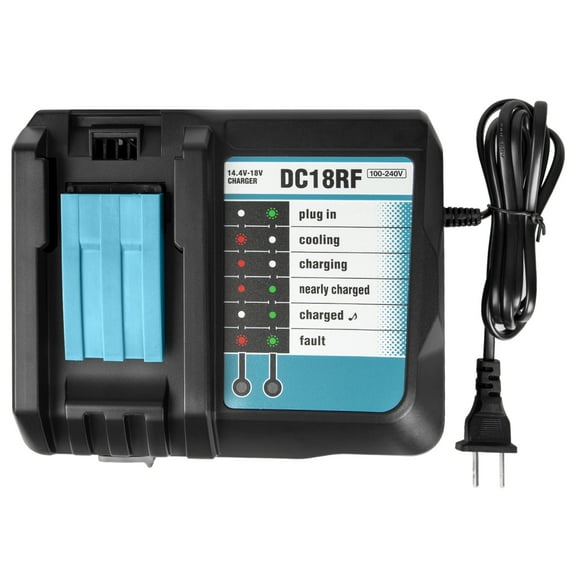 LiBatter for Makita 18V Battery Charger DC18RC Replacement Makita Charger with LCD Display USB Interface