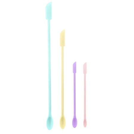 

Mini Silicone Spatula Set- Small Rubber Spatula for Makeup- Thin Jar Scraper
