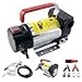 thumbnail image 3 of Kit de Pompe de Transfert 10GPM/40LPM Usage Intensif Portable Carburant Diesel Seulement Électrique DC 12V Pinces Crocodiles Inclut : Buse Manuelle en Aluminium, Tuyau de Livraison et d'Aspiration avec Filtre (Non pour Essence), 3 of 3