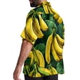 thumbnail image 3 of Banana Men's Hawaiian Print Casual Button Down Short Sleeve Summer Beach Shirt - Unisex, 3 of 6