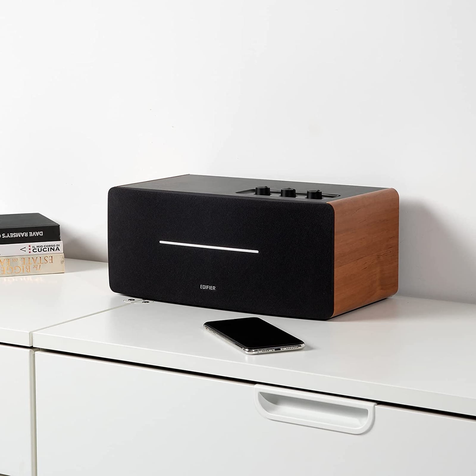 Edifier D12 Tabletop Speaker - Integrated Desktop Stereo Bluetooth 