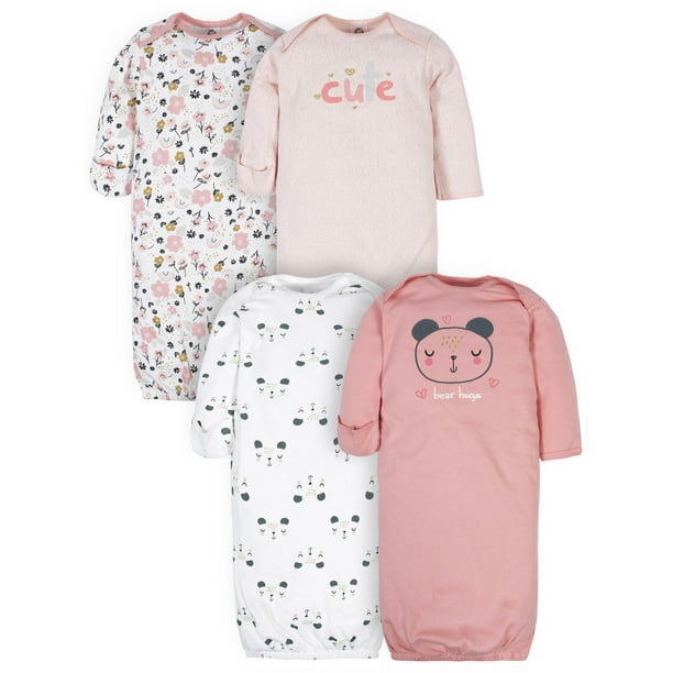 Gerber Baby Girls Lap Shoulder Gowns With Mitten Cuffs 4 Pack Walmart Com Gerber Baby Girls Lap Shoulder Gowns With Mitten Cuffs 4 Pack Walmart Com