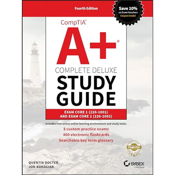 Pre-Owned Comptia A+ Complete Deluxe Study Guide: Exam Core 1 220-1001 and Exam Core 2 220-1002 (Hardcover) 1119515963 9781119515968