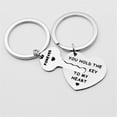 thumbnail image 7 of DAMAI Couple Gifts Annyversary Keychain for Boyfriend Girlfriend Husband Wife, My Person Love You Puzzle Piece Heart Keychain His Crazy Her Weirdo Valentines Day Him Boyfriend, 7 of 7