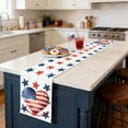 thumbnail image 4 of D American Independence Day Table Runner Flag and Star Patterns Pattern D 72.83X13.78 Inches Holiday Party Table Decorations Polyester, 4 of 6