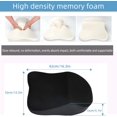 thumbnail image 5 of Almohada de apoyo para el cuello del coche - Reposacabezas para asiento de coche en espuma viscoelástica, transpirable, funda extraíble y lavable, color negro, 5 of 5