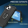 thumbnail image 6 of Nalacover For iPhone 14 Plus Slim Case,Luxury Hybrid Hard PC and TPU Rugged Bumper 3-In-1 Rotatable Magnetic Ring Kickstand Four Corner Guard Shockproof Anti-Scratch Back Phone Cover.Black, 6 of 12