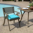 thumbnail image 3 of ARDEN Outdoor Seat or Rocking Chair Cushion, 19 x 18, Water Repellent, Fade Resistant, Pool Blue Leala, 3 of 11