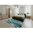 thumbnail image 4 of Ahgly Company Indoor Rectangle Patterned Deep Teal Green Area Rugs, 2' x 4', 4 of 6