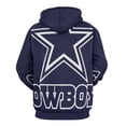thumbnail image 3 of Football Cowboys 3D Print Hoodie Men Women Autumn Thin Pullover Sweatshirt Vintage Streetwear Tops, 3 of 6