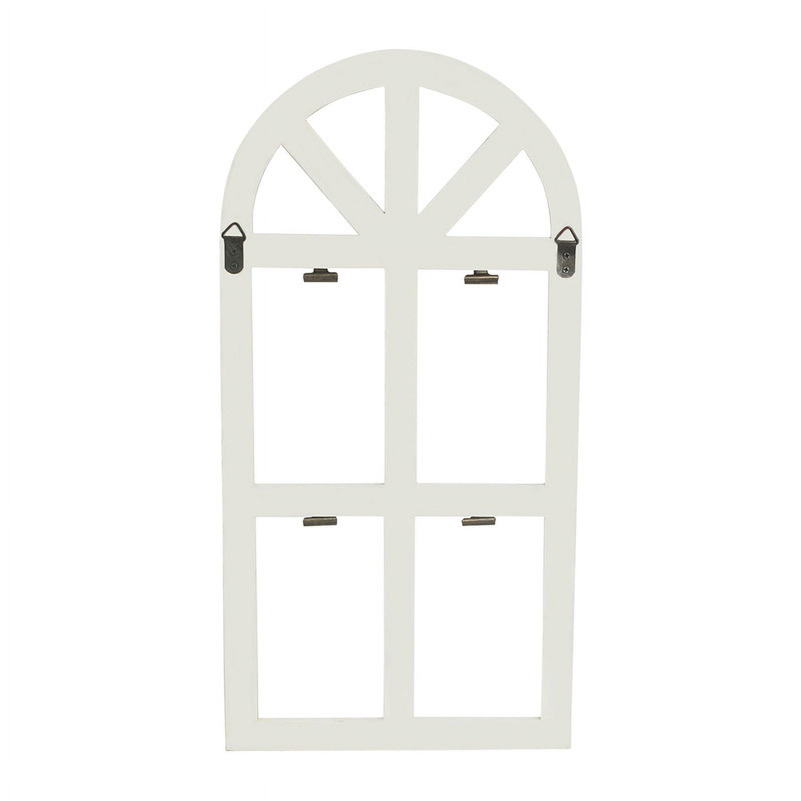Liora Arch Farmhouse Window Pane Metal Wall Art Set