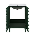 thumbnail image 6 of Cascade 24" Freestanding Bathroom Vanity in Green Oak with 3-Hole Centerset Sink Top, 6 of 7