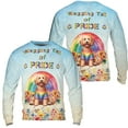 thumbnail image 3 of Wagging Tail Goldendoodle Celebrates Rainbow Pride Month LGBT LGBTQ+ All Over Print 3D Sweatshirt Unisex Merch Doodle Dog Lover Gifts Idea - 01003, 3 of 6