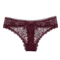 thumbnail image 1 of B91xZ Culottes en Coton pour Femmes Dentelle Extensible Hipster,m Vin, 1 of 3
