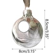 thumbnail image 3 of Fiudx Adorno Conmemorativo de Ángel, Diseño de Plumas Celestiales, Un Sentido Homenaje, Decoración Navideña Multiusos, Ideal para Árbol de Navidad, Ventana, Puerta y Oficina. 1 Pieza., 3 of 4