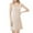 Beige, variant on Women's Basic Adjustable Spaghetti Strap Cami Under Mini Dress Knee Length Slips Undergarment Nightwear Summer Dress