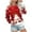 Red, variant on Babysbule Womens Hoodless Sweatshirt Women's Fashion Casual Tops Long Sleeve Christmas Printed Round Neck Blanket Pullover Pullover Sweatshirts