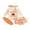 Orange 1, variant on Loicainy Infant Baby Girl Halloween Outfit 3 6 9 12 18 Months Long Sleeve Romper Skort Headband and Socks Clothes Set