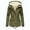 Army Green, variant on Jackets for Women Trendy Plus Size Lapel Long Sleeve Vintage Quilted Thicken Hooded Fall Winter Womens Coats,Army Green,3XL