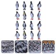 thumbnail image 4 of 24 piezas de modelos realistas de pingüinos, figuras de pingüinos, juguetes, modelos de animales de resina, 4 of 4