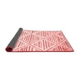 thumbnail image 2 of Ahgly Company Indoor Round Abstract Red Contemporary Area Rugs, 7' Round, 2 of 4