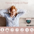 thumbnail image 3 of MEGICOT Bluetooth Rechargeable CD Player with Hold Function LED Display USB Audio Port, 2000mAh Personal MP3 CD Player for Listening Music Prenatal Education Children Study, 3 of 9