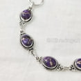 thumbnail image 3 of Purple Copper Turquoise Bracelet, Natural Turquoise Bracelet, December Birthstone, 925 Silver jewelry, Silver bracelet, Bracelet for Wedding, Christmas Gift, Womens Bracelet Bangle, Handmade Bracelet, 3 of 9