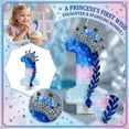 thumbnail image 4 of Birthday Number Candle, Glitter Crown Frozen Theme, 1 Piece for Birthday Party Decorations, 4 of 7