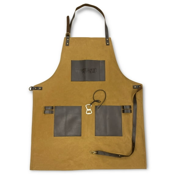 Bayou Classic® 500-714 Waxed Canvas and Leather Grill Apron
