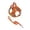 Orange, variant on Miaoju Cat Harness and Leash Set for Outdoor Travel Walking Escape Proof Soft Safe Adjustable Kitten Puppy Small Strap