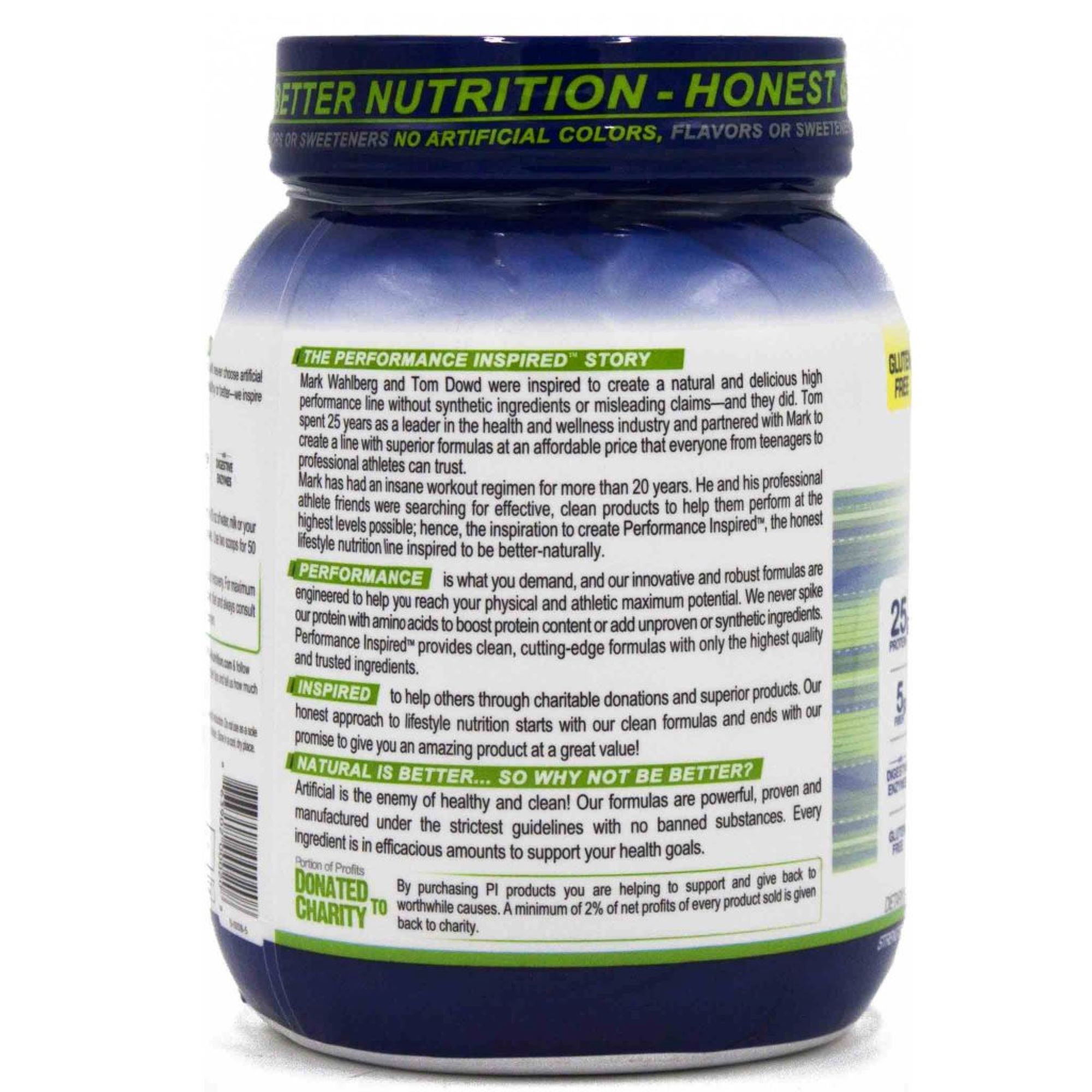 Performance Inspired Nutrition - Whey Protein Powder - All Natural - 25G - BCAAs - Digestive Enzymes - Decadent Chocolate - 2 Lbs